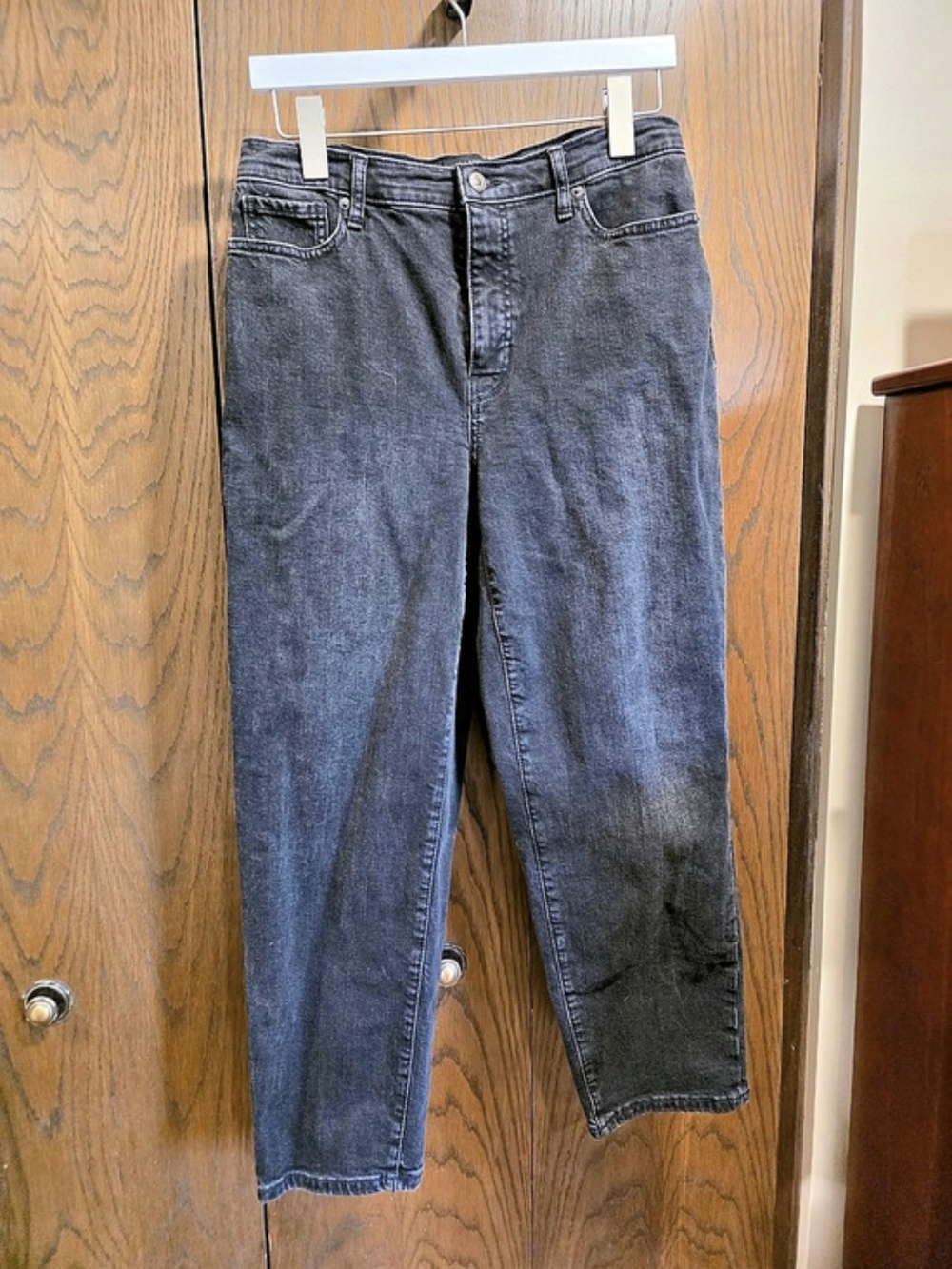 Banana Republic High-Rise Straight Jeans Black Waist 29/8